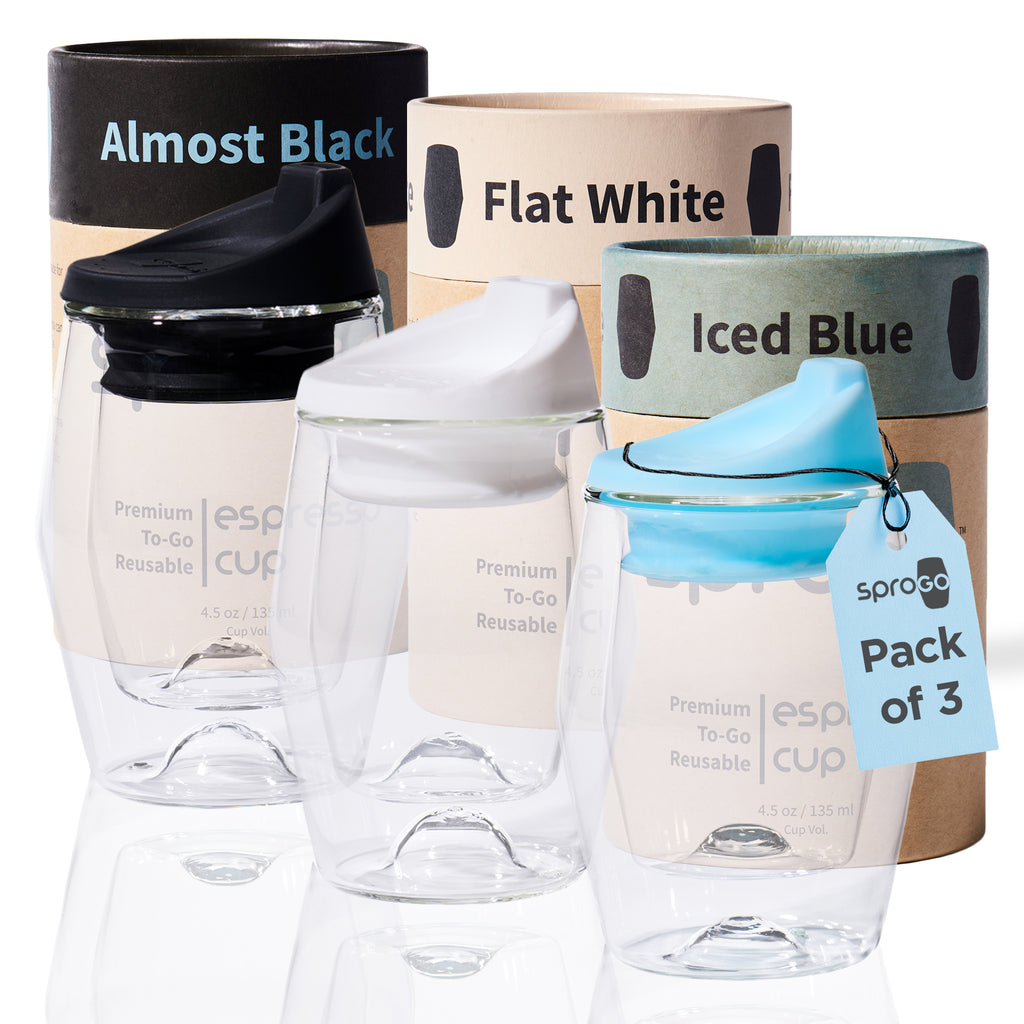 3-Pack: Black, White & Blue